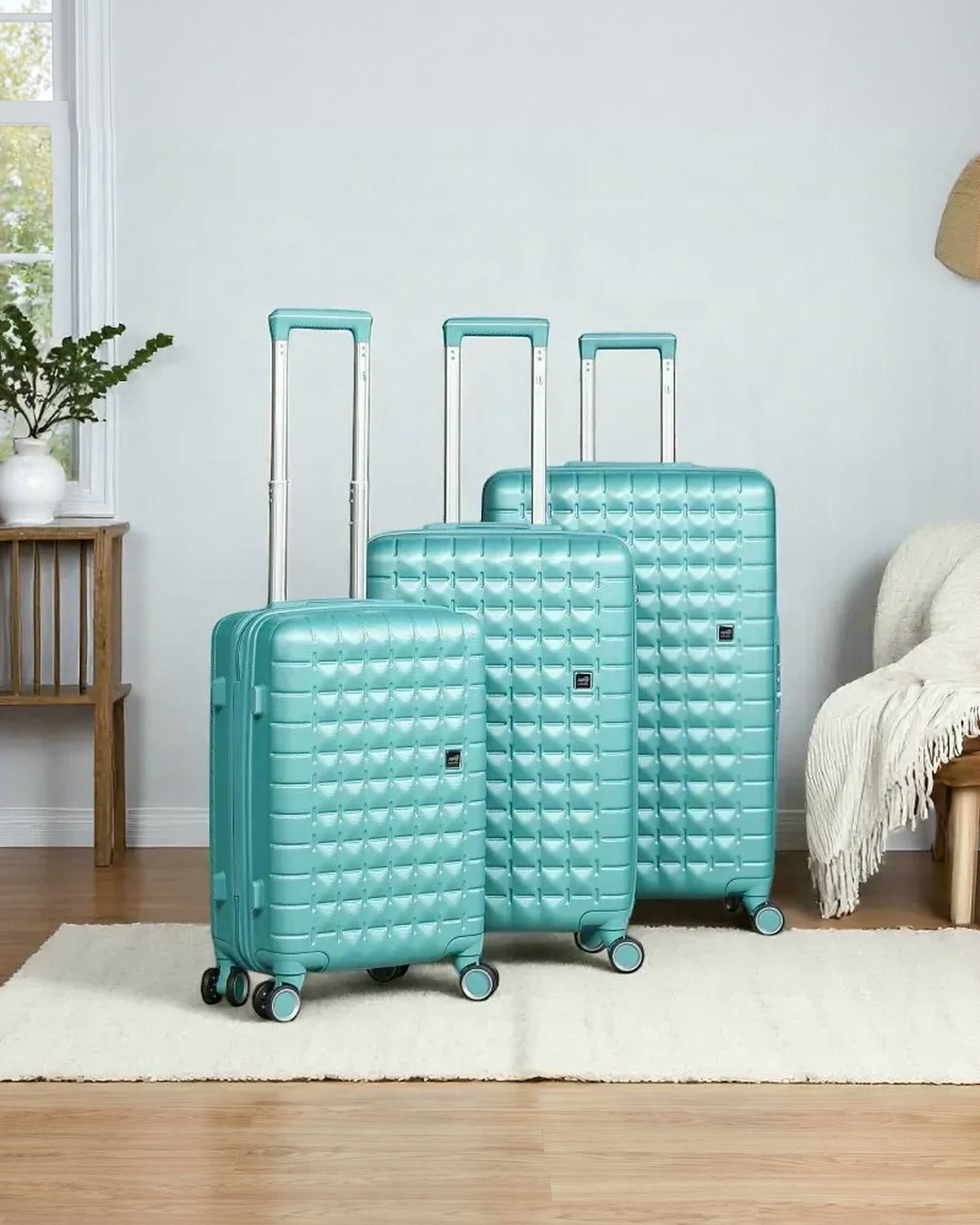 Série valises bleu - Série de 3 Valises en ABS bleu Ciel - MARQUE ABM