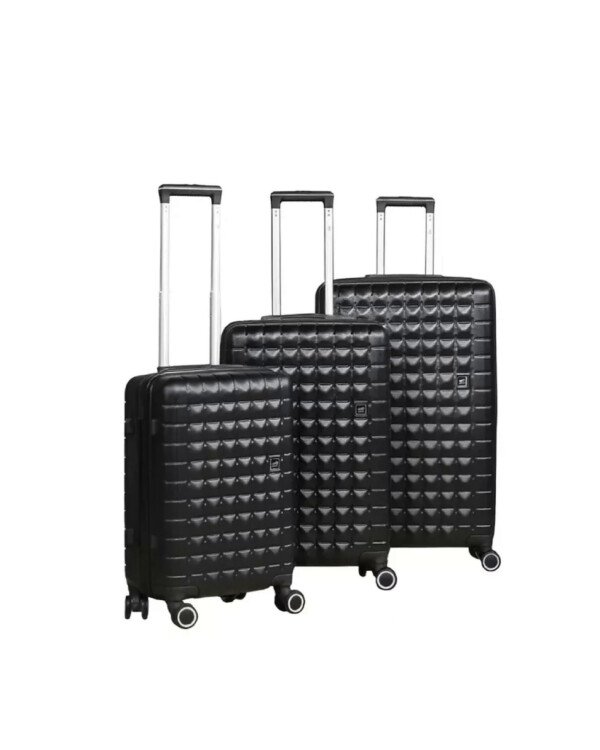 Série de 3 Valises en ABS Noir - MARQUE ABM