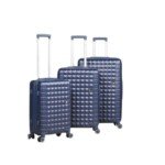 Série de 3 Valises en ABS BLEU - MARQUE ABM