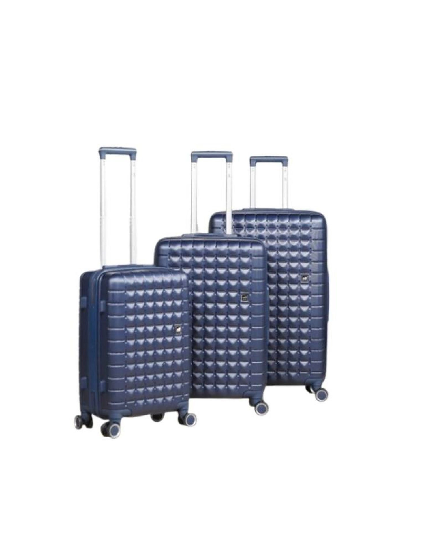 Série valises abs bleu - Série de 3 Valises en ABS BLEU - MARQUE ABM