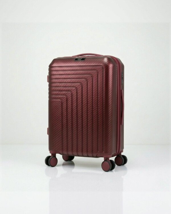 valise petit model ( 55x35x24cm) incassable marque ABM roues démontable – rouge bordeaux