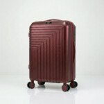 valise moyen model ( 65×42×29cm) incassable marque ABM roues démontable – rouge bordeaux
